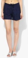 Bossini Navy Blue Solid Shorts women