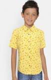 Bossini Yellow Regular Fit Printed Casual Shirt boys