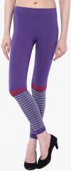 C9 Purple Striped Leggings women