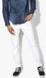 Calvin Klein Jeans White Solid Skinny Fit Jeans men