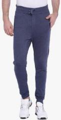 Campus Sutra Navy Blue Solid Track Pant men