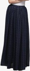 Cation Navy Blue Flared Skirt women