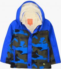 Cherry Crumble Blue Printed Open Front Jacket boys
