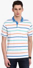Classic Polo Off White Striped Regular Fit Polo T shirt men