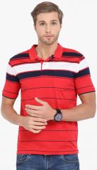 Classic Polo Red Striped Polo Collar Tshirt men