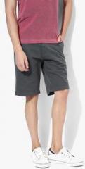 Colorplus Grey Solid Regular Fit Short men