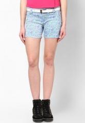 Deal Jeans Blue Printed Shorts women