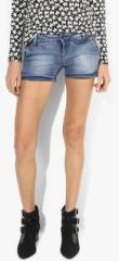 Deal Jeans Light Blue Washed Shorts women
