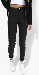 Dorothy Perkins Black Solid Mid Rise Skinny Fit Chinos women