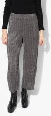 Dorothy Perkins Navy Blue Printed Flared Fit Coloured Pant women