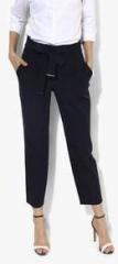 Dorothy Perkins Navy Tie Tapered Trousers women