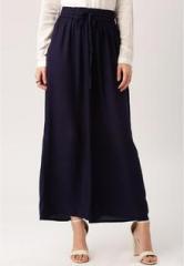 Dressberry Navy Blue Solid Palazzo women