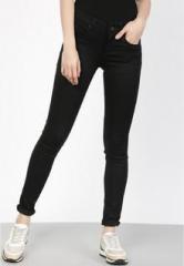 Ether Black Mid Rise Skinny Fit Jeans women