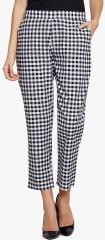 Fabnest Grey Checked Regular Fit Coloured Pant women