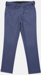 Fame Forever By Lifestyle Navy Blue Original Fit Solid Trousers boys