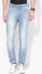 Flying Machine Everglide Light Blue Washed Mid Rise Skinny Fit Jeans men