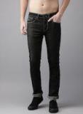 Flying Machine Men Black Tapered Fit Mid Rise Clean Look Stretchable Jeans