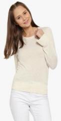 Forever 21 Off White Solid Sweater women