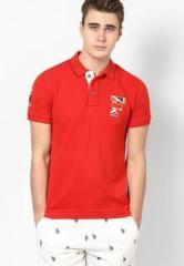 French Connection Red Polo T Shirt men
