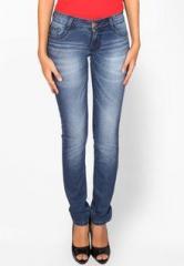 Fungus Solid Blue Jeans women
