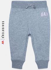 Gap Grey Pull On Track Pants In Fleece girls