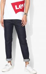 Gas Navy Blue Slim Fit Low Rise Clean Look Jeans men