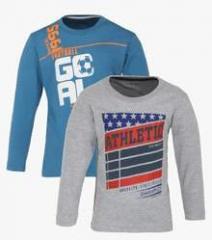 Gini & Jony Pack Of 2 Multicoloured Value Packs T Shirts boys