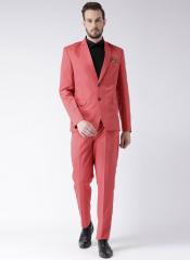 Hangup Red Single Breasted Regular Fit Suit men