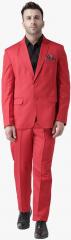 Hangup Red Solid Suit men