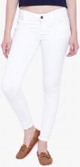High Star White Comfort Skinny Fit High Rise Clean Look Jeans women