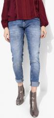 Hrx By Hrithik Roshan Blue Slim Fit Mid Rise Clean Look Stretchable Jeans women