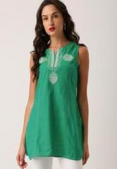 IMARA Green Embroidered Tunic