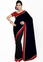 Ishin Black Embellished Saree women