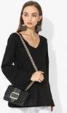 Jc Collection Black Solid Tunic women