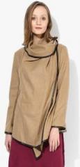Jc Collection Camel Solid Shrug women