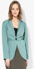 Jc Collection Green Solid Shrug women