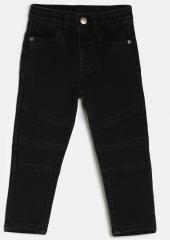Juniors By Lifestyle Black Regular Fit Mid Rise Clean Look Stretchable Jeans boys