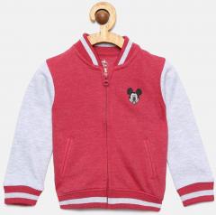 Juniors By Lifestyle Red Solid Varsity Jacket boys