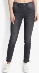 Kotty Black Skinny Fit High Rise Clean Look Jeans women