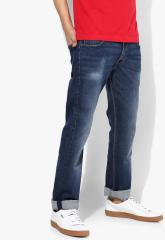Lee Blue Regular Fit Mid Rise Clean Look Jeans men