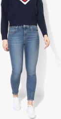Levis Blue Skinny Fit High Rise Clean Look Jeans women
