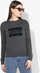 Levis Charcoal Printed Pullover women