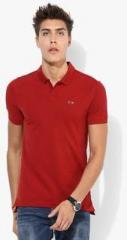 Levis Red Solid Regular Fit Polo T Shirt men