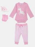 Lily & Jack Pink Printed T shirt With Leggings boys