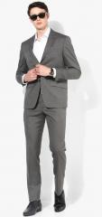 Louis Philippe Grey Slim Fit Single Breasted Formal Suit men