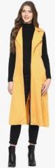 Mabish By Sonal Jain Yellow Solid Summer Jacket women