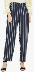 Marie Claire White Striped Regular Fit Chinos women
