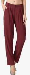 Marie Claire Wine Solid Chinos women