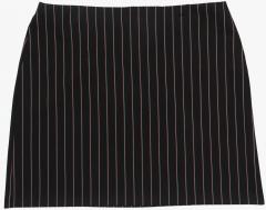 Marks & Spencer Black Striped Flared Skirt women