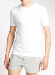 Marks & Spencer White Solid Innerwear Vest men